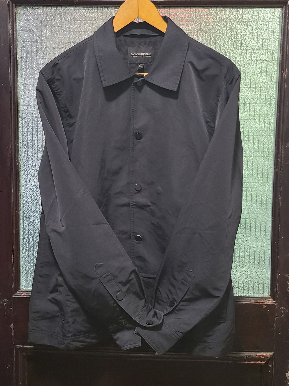 Banana Republic Men's Black Button-Front Jacket